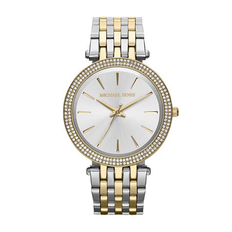 damenuhr gold silber michael kors|michael kors official website uk.